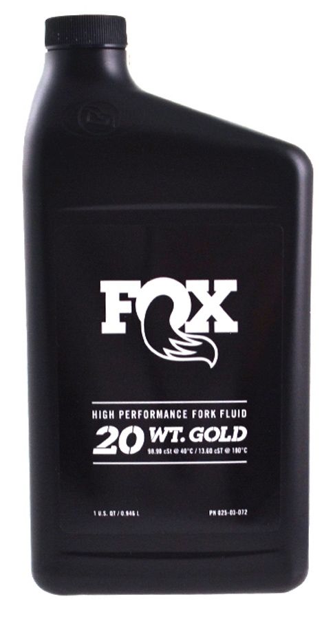 FOX 20WT GOLD OIL LUBRICANT FOR SUSPENSION FORKS 0.946L