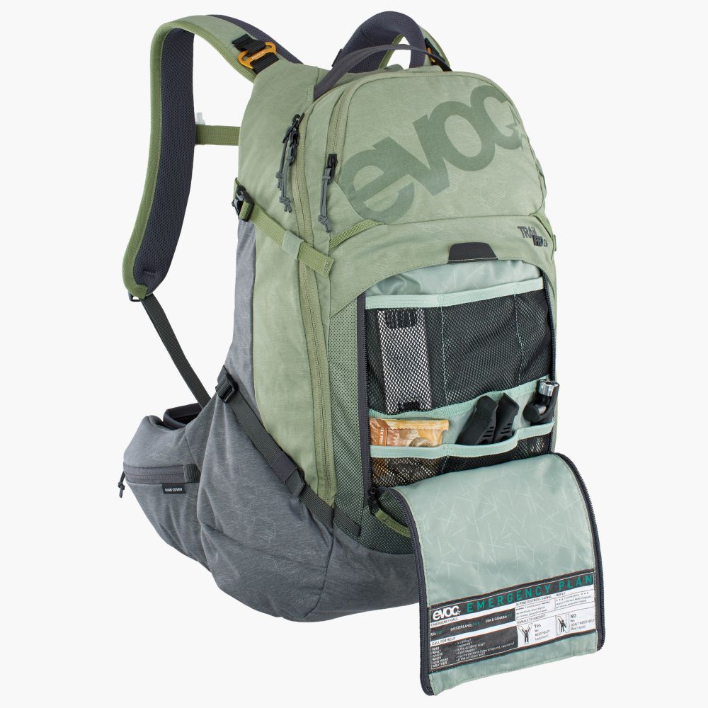 Evoc Trail Pro 26, kuva 7 – Light Olive / Carbon Grey