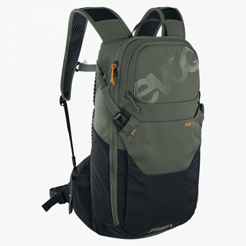 Evoc Ride 12 + 2l Bladder – Dark Olive Black