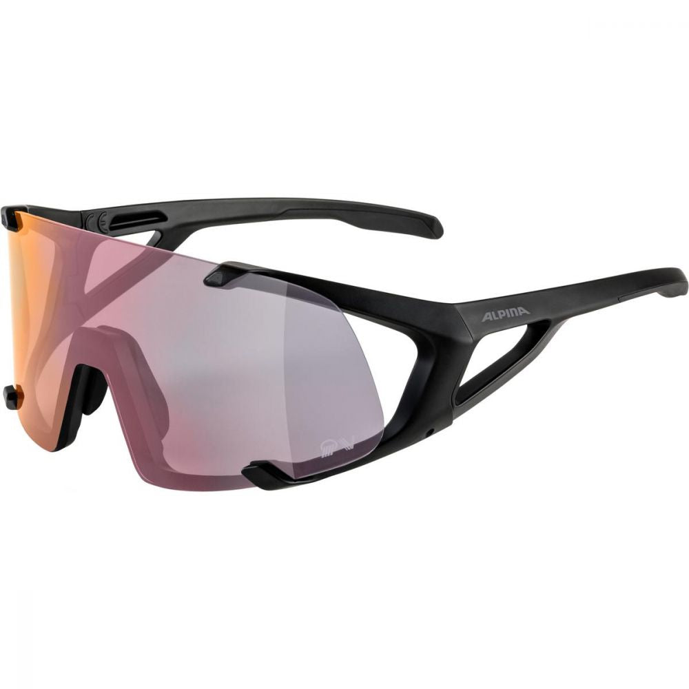 Alpina HAWKEYE QV Black Matt / Varioflex Quattroflex Rainbow Mirror