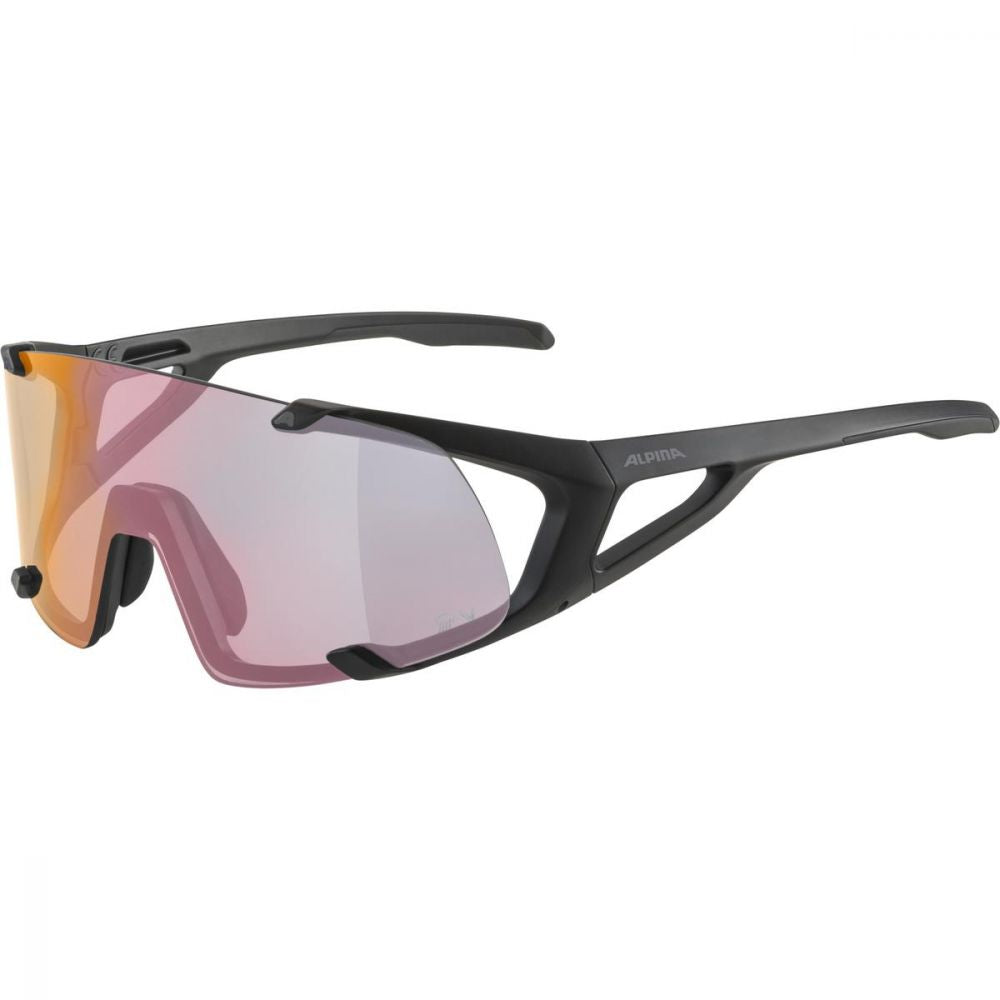 Alpina HAWKEYE S QV Black Matt / Varioflex Quattroflex Rainbow Mirror