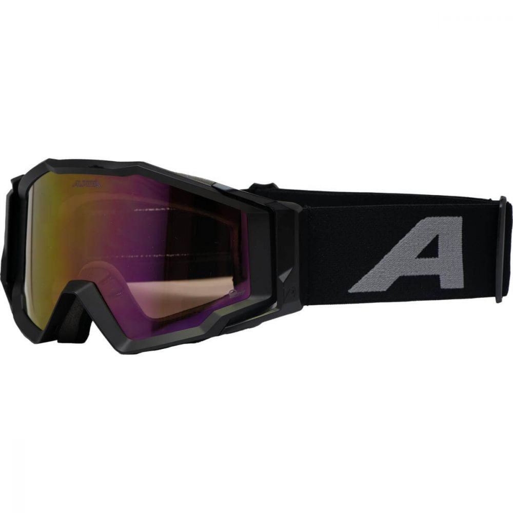 Alpina Circus Q-Lite Goggles – Black Matt/Red Mirror
