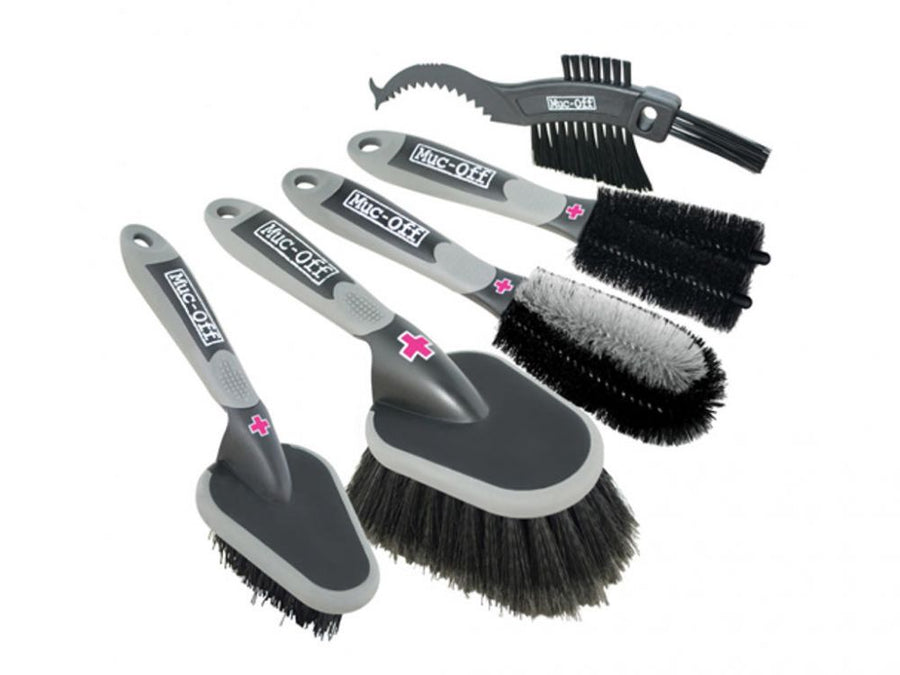 MUC-OFF 5-piece Premium Brush Set for Bike Cleaning