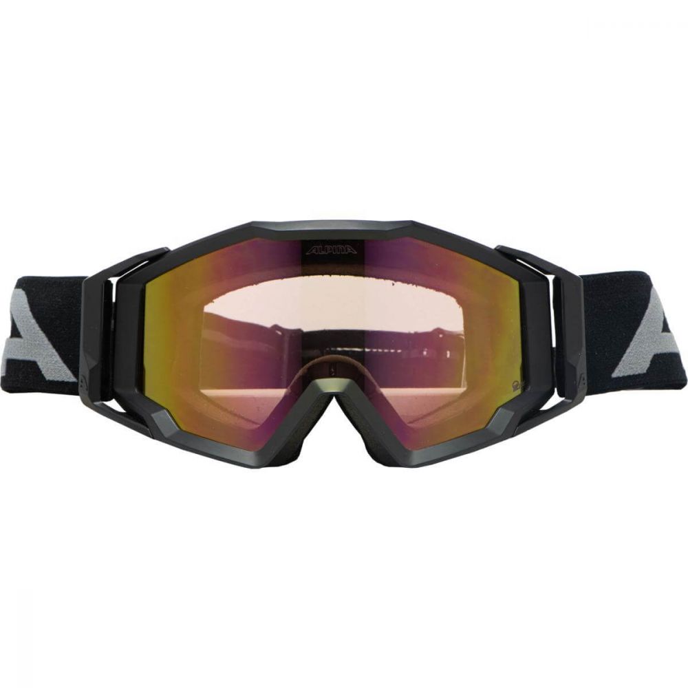 Alpina Circus Q-Lite Goggles – Black Matt/Red Mirror