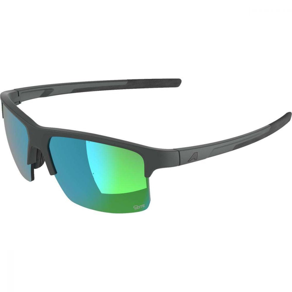 Alpina Eagle Q-Lite urheilulasit – midnight-grey matt mirror green