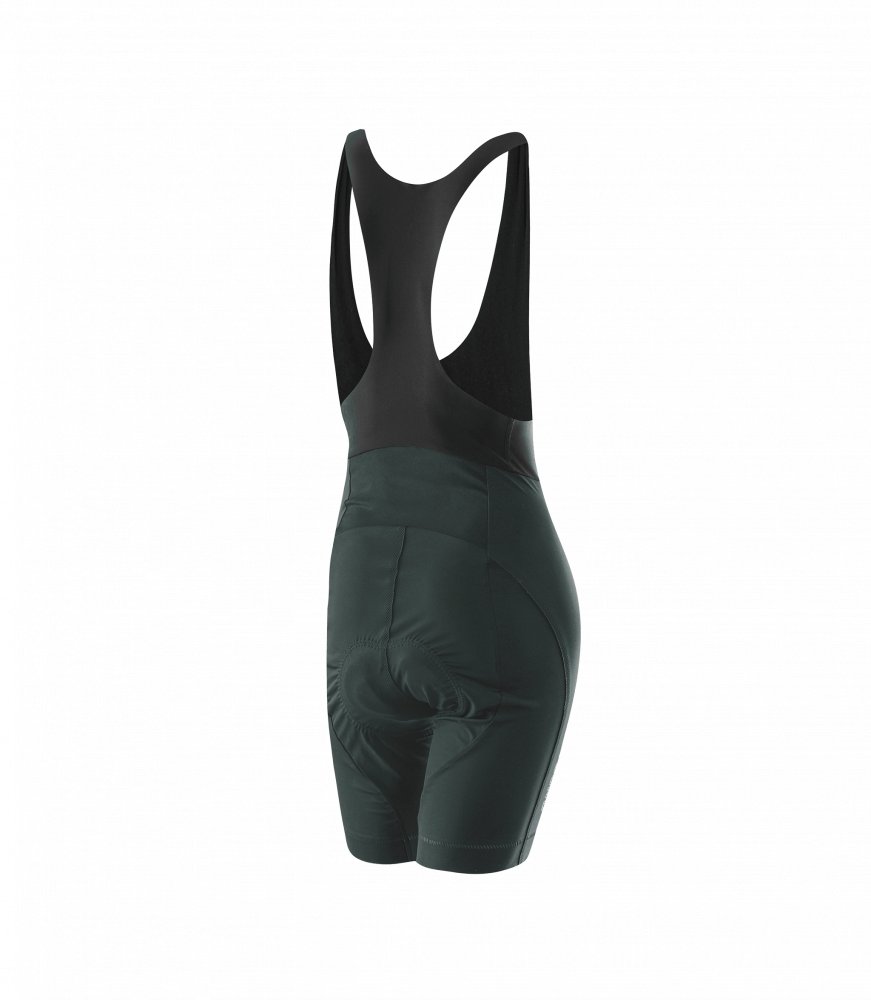Löffler W Bike Bibshorts Hotbond Forest naisten vihreät pyöräilybibsit