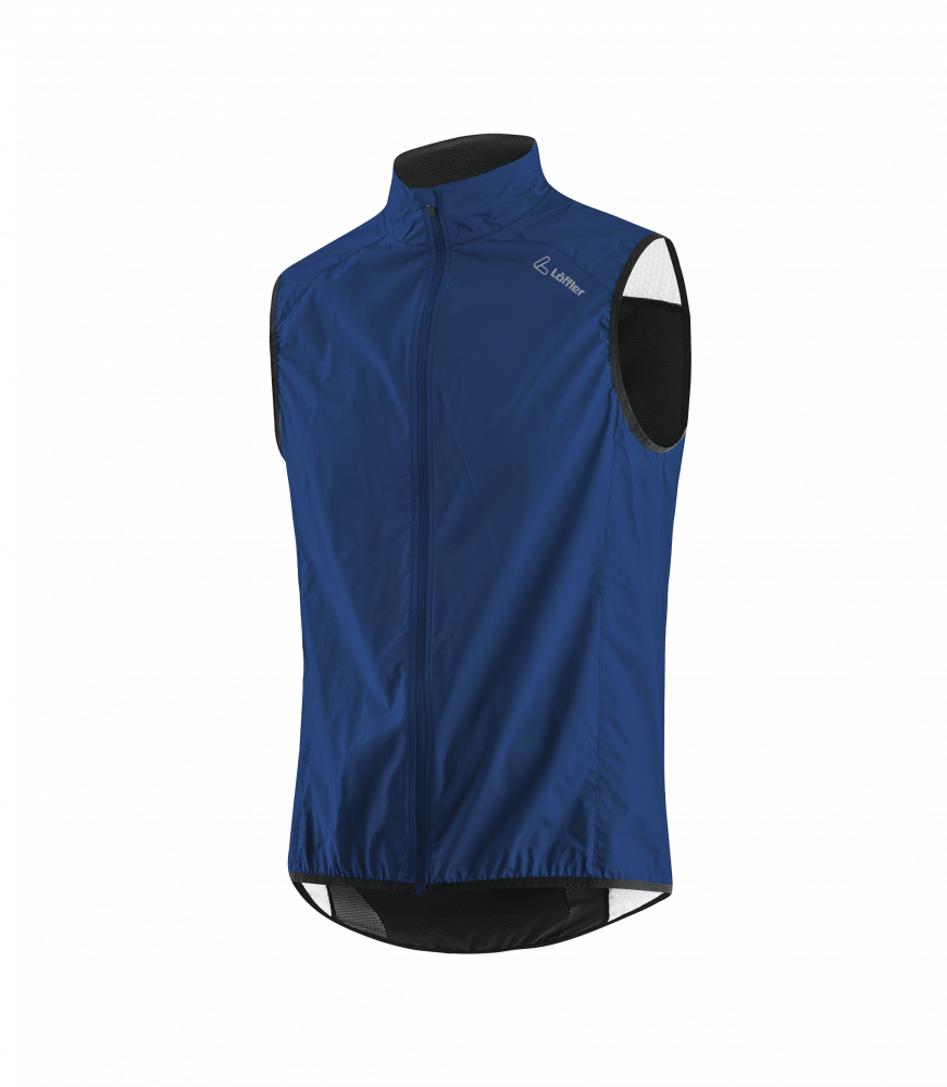 Löffler M Bike Vest CF WPM Pocket kevyt miesten pyöräilyliivi Navy