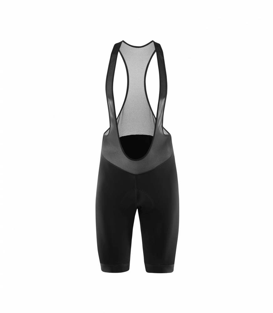 Löffler M Bike Bibshorts Basic miesten mustat pyöräilybibsit Comfort Elastic -pehmusteella