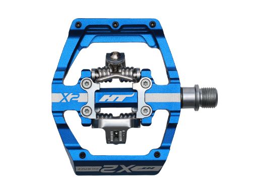 HT Components X2 DH/Enduro lukkopolkimet – Royal Blue