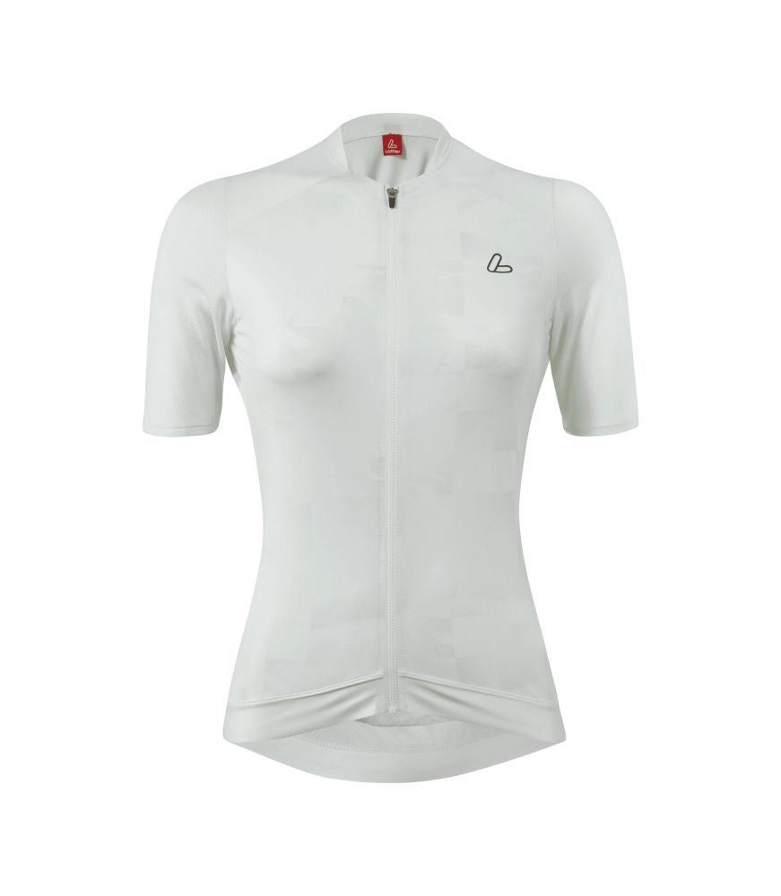 Löffler W Bike Jersey Skys Escape Creme White naisten kevyt pyöräilypaita