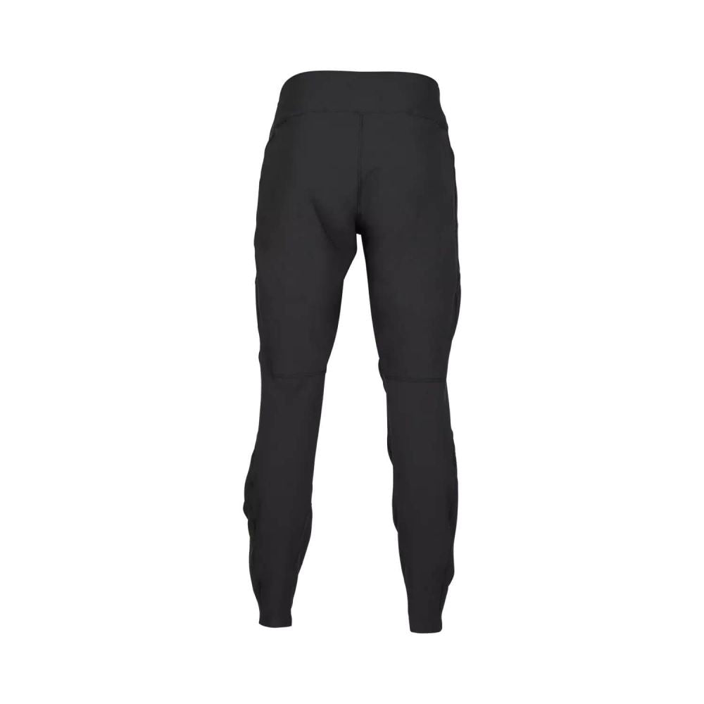 FOX Defend Pants ajohousut mustat maastopyöräilyyn takaa kuvattuna