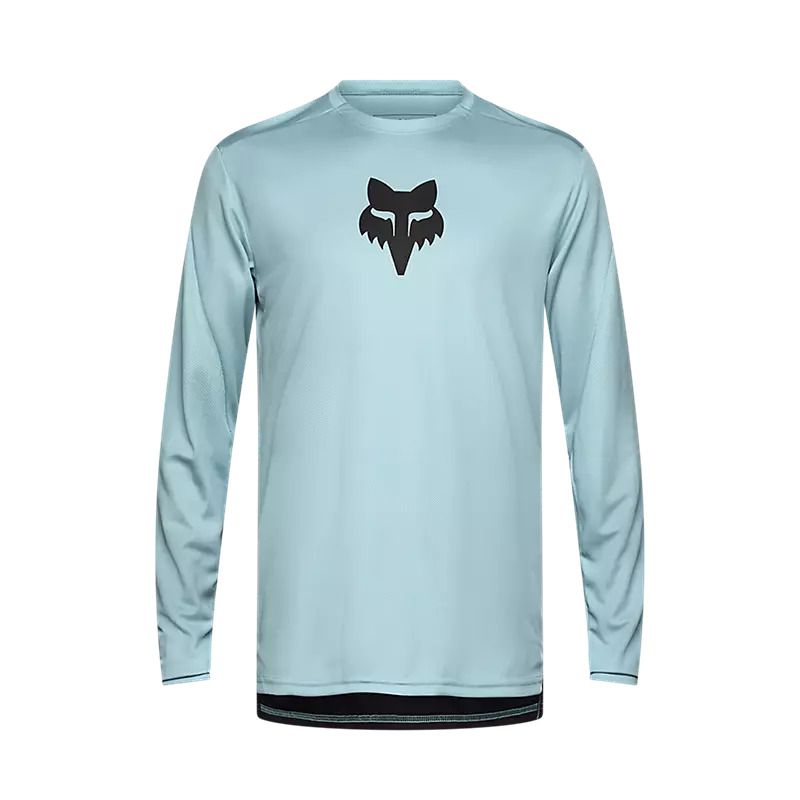 FOX Ranger LS Jersey Fox Head -pitkähihainen pyöräilypaita värissä Vintage Wash Blue