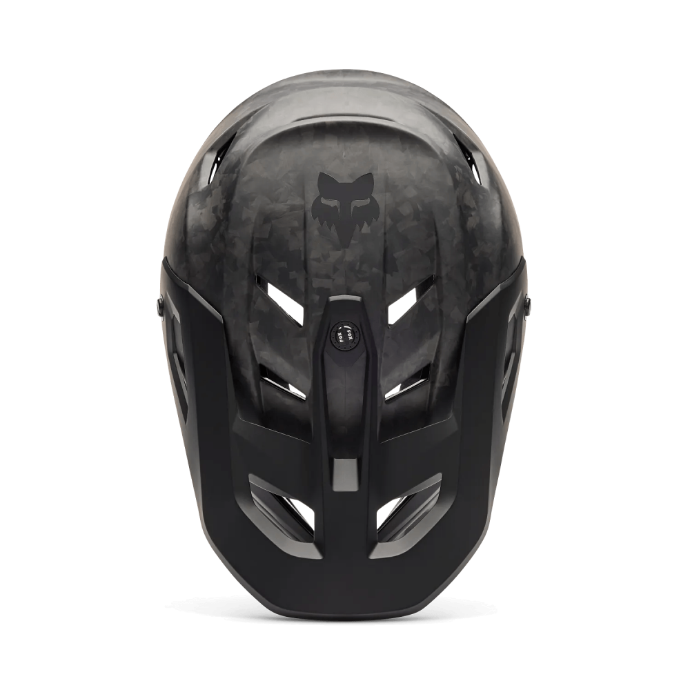 FOX Rampage RS Carbon MIPS fullface kypärä Matte Black ylhäältä
