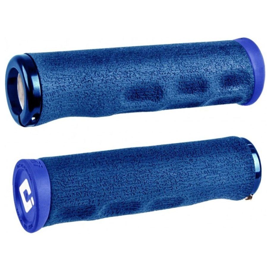 ODI F-1 SERIES DREAD LOCK V2.1 LOCK-ON GRIPS – Blue