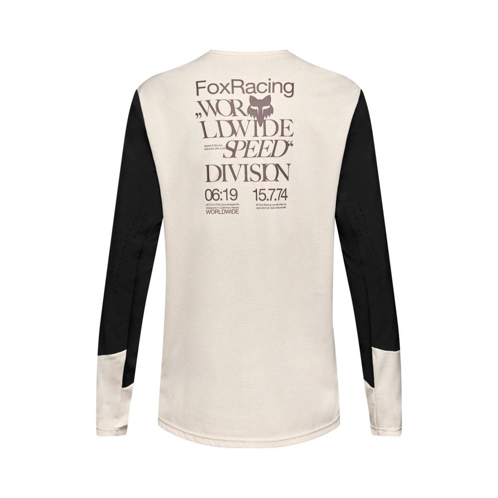 Fox Defend Long Sleeve Jersey Park Special Edition pitkähihainen MTB-paita valkoisena
