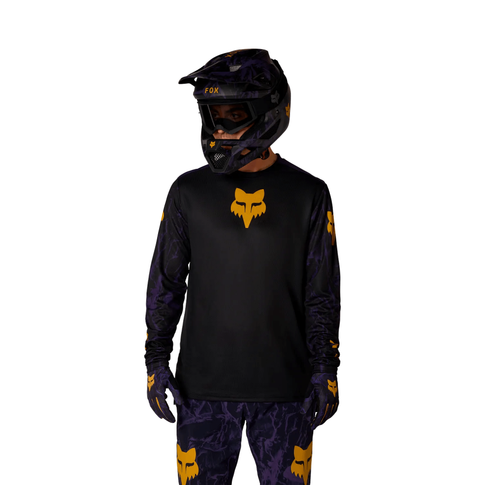 FOX Youth Ranger Long Sleeve Jersey Image Print pitkähihainen ajoaita Plum Purple, kuva 3