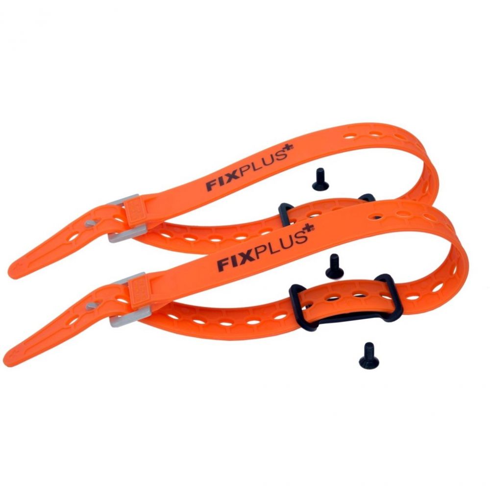 Fixplus multipurpose tie-down strap 2-pack + mounts – Orange
