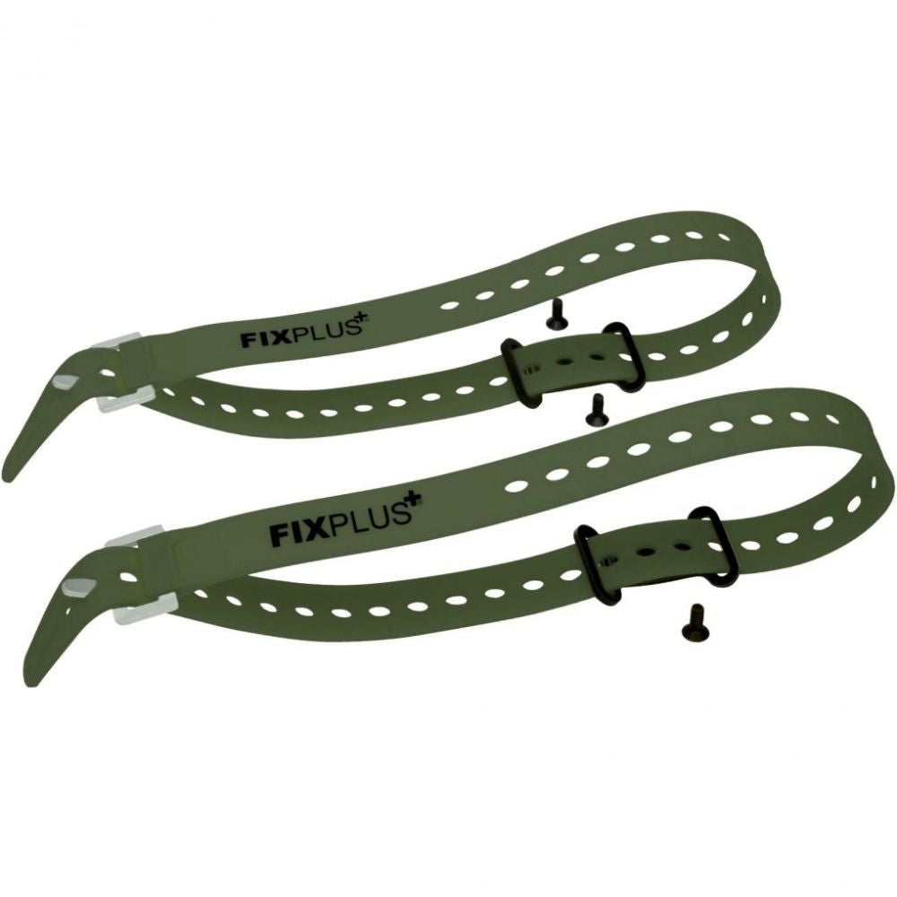 Fixplus multipurpose tie-down strap 2-pack + mounts – Olive