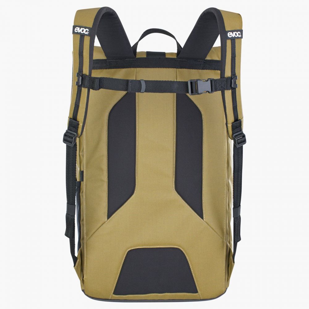 Evoc Duffle Backpack 16L, image 3 – Curry - Black