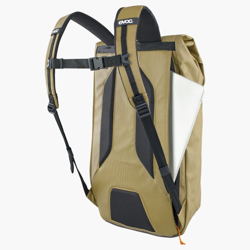 Evoc Duffle Backpack 16L, image 4 – Curry - Black
