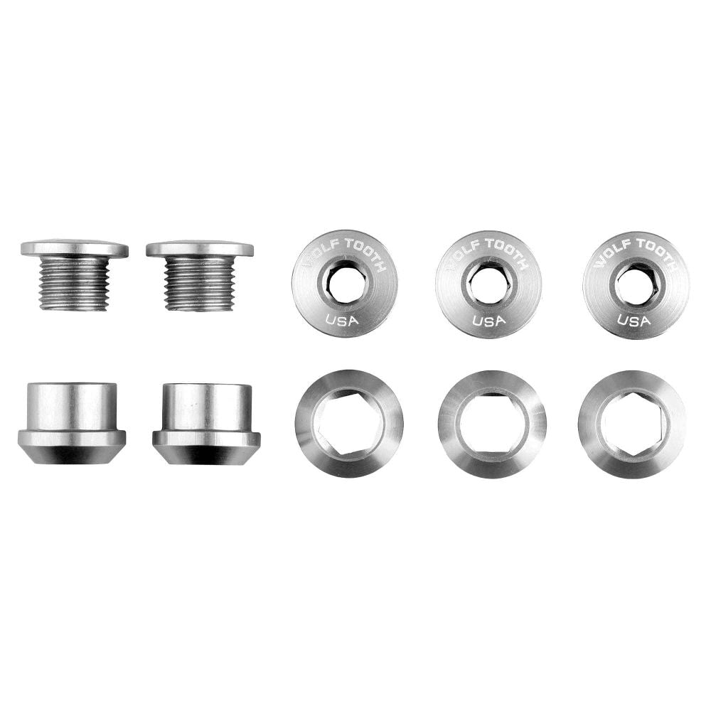 Wolf Tooth Set of 5 Chainring 6mm Bolts+Nuts for 1X – Hopea