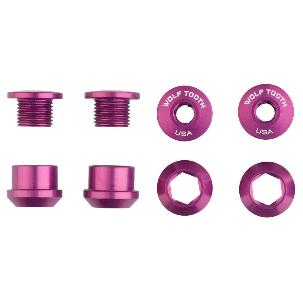 Wolftooth Set of 4 Chainring Bolts+Nuts for 1X – Violetti