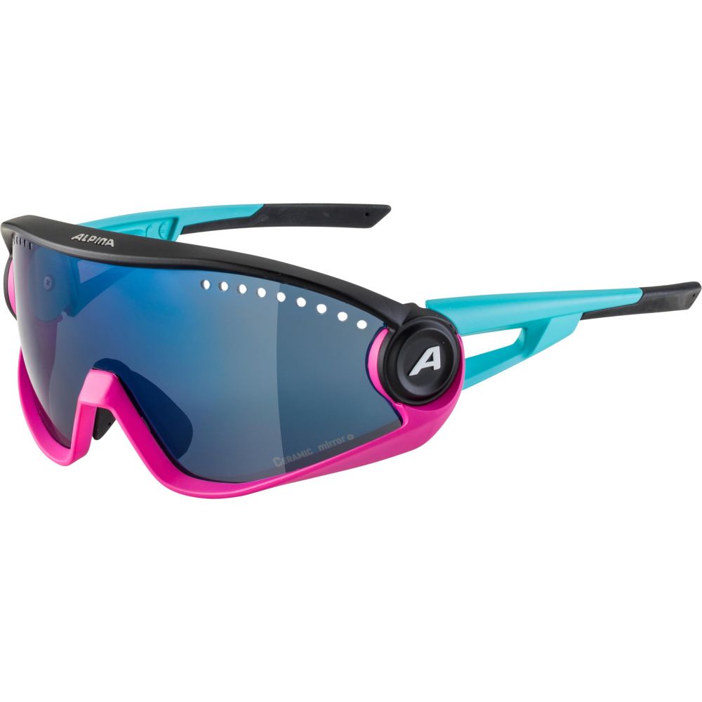 Alpina 5W1NG CM+ – Blue-Magenta-Black / Fogstop Blue Mirror