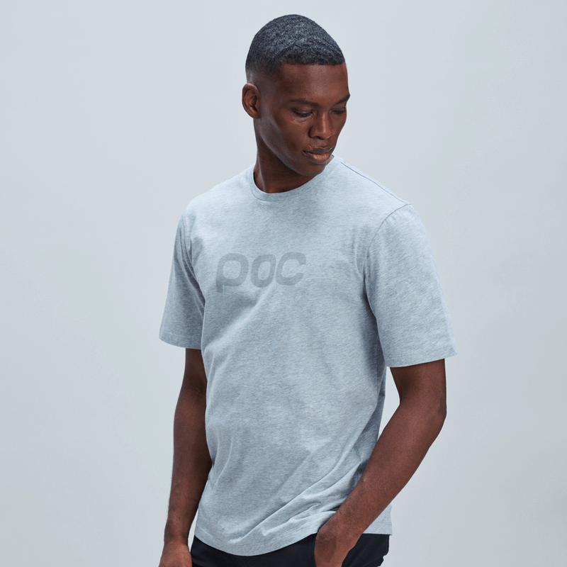 POC TEE Grey Melange puettuna edestä