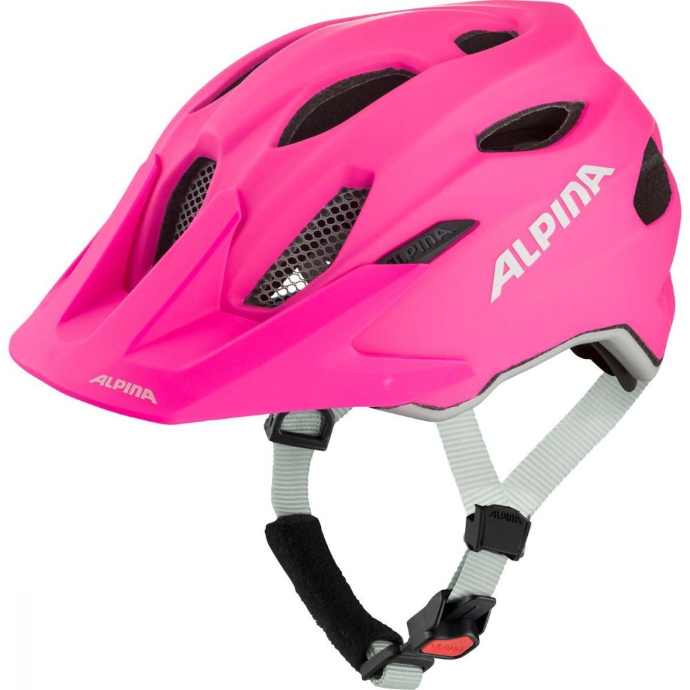 Alpina Carapax JR Lasten pyöräilykypärä – Shocking-Pink Matt