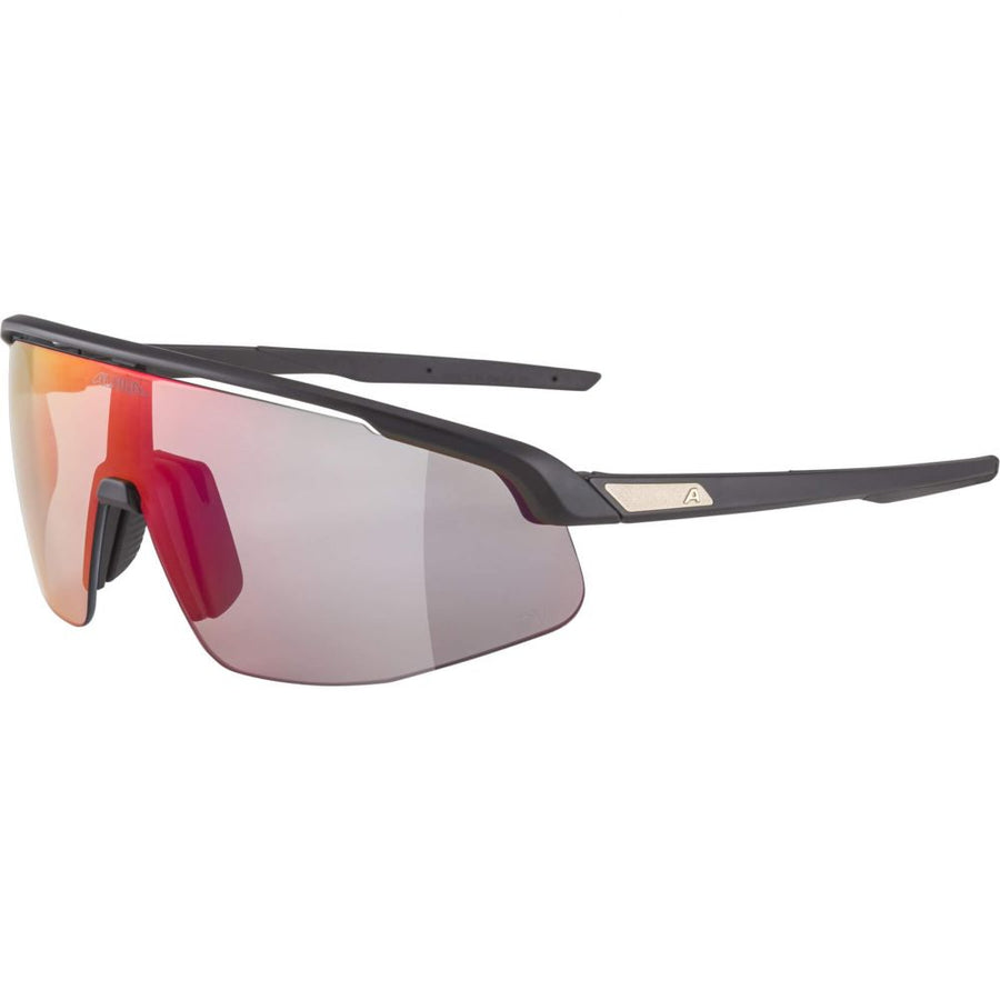 Alpina Turbo Pro QuattroVarioflex urheilulasit – Black Matt/Rainbow Mirror
