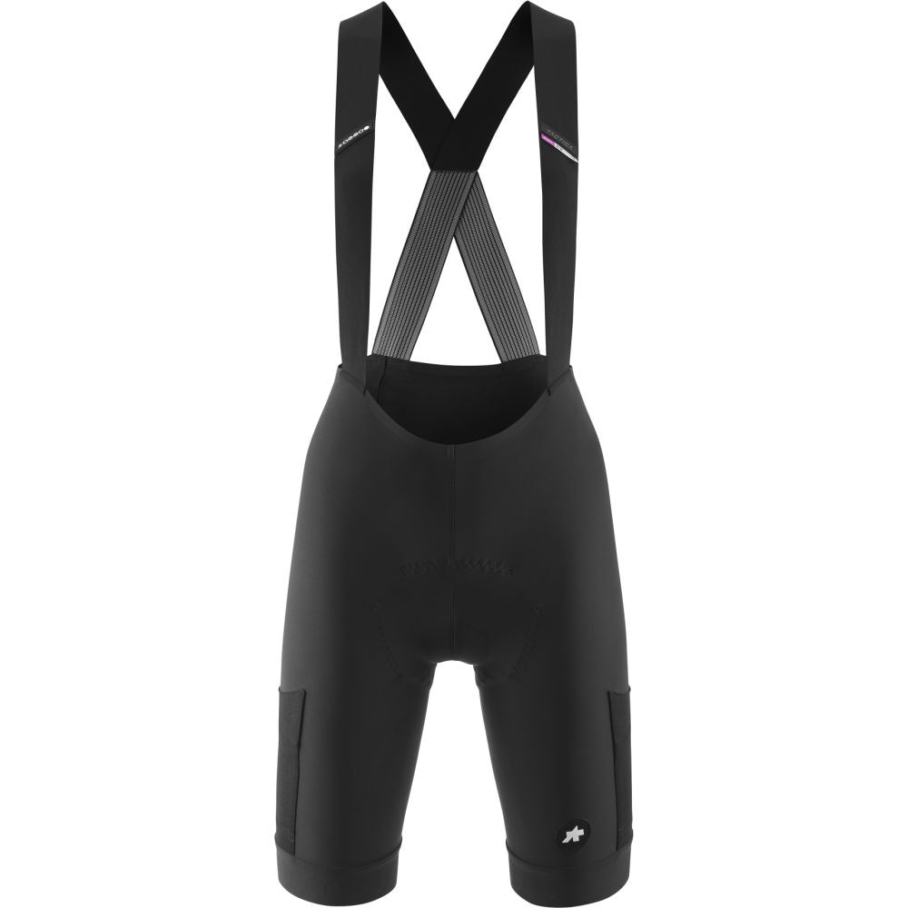 ASSOS TACTICA Women’s Kieskäfer Gravel Bib Shorts T5 naisten gravel-ajohousut reisitaskuilla