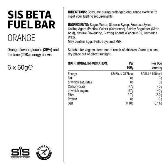 SiS Beta Fuel Energy Chews 60g, kuva 4