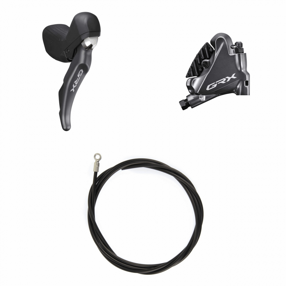 Shimano GRX ST-RX810-R 11-speed gravel bike rear derailleur/brake lever and brake caliper