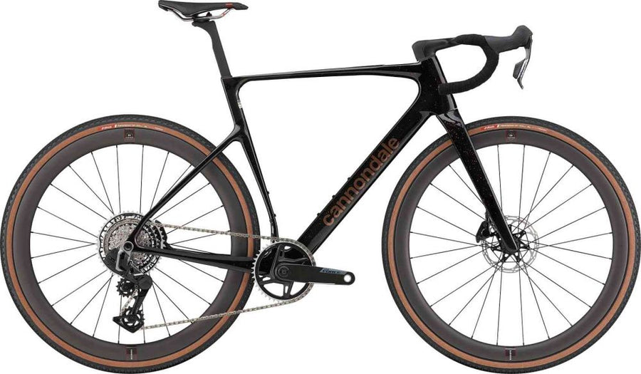 Cannondale SuperX Carbon 1 gravel-pyörä, kevyt hiilikuiturunko, SRAM Force XPLR AXS -vaihteisto ja Reserve-hiilikuitukiekot