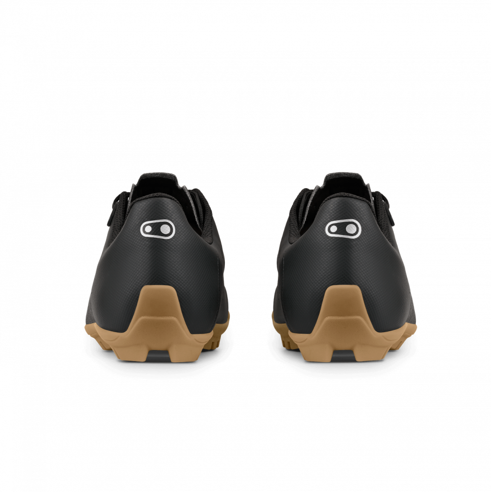 Mustat Crankbrothers Candy Lace pyöräilykengät takaa