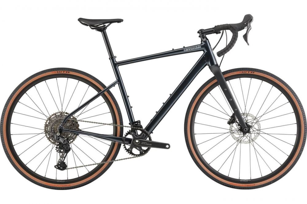 Cannondale Topstone 2 CUES 1x11 Tungsten Blue gravelpyörä sivulta