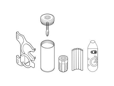 CRANKBROTHERS Cigar Tool Plug Kit + CO2 Head, kuva 2