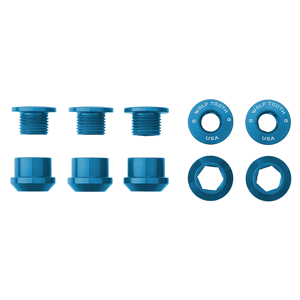 Wolf Tooth Set of 5 Chainring 6mm Bolts+Nuts for 1X – Siniset