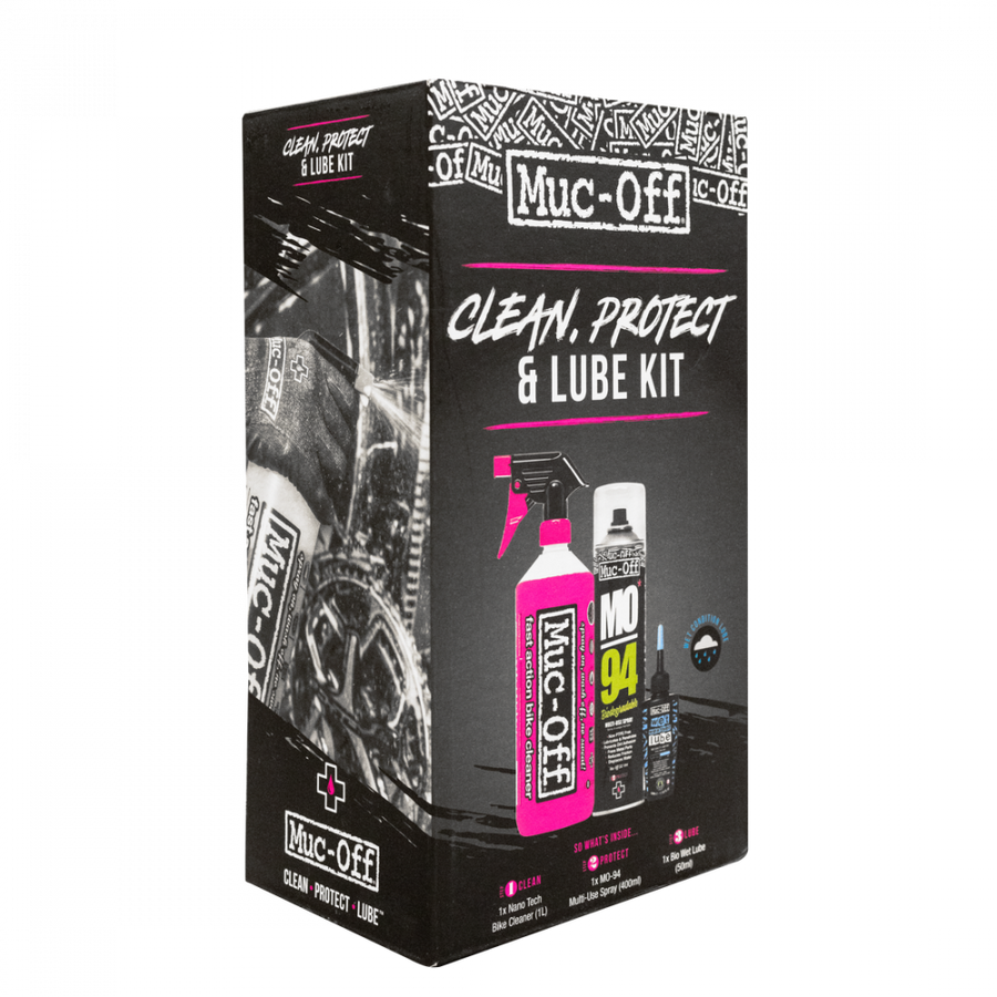MUC-OFF Wash, Protect and Wet Lube Kit
