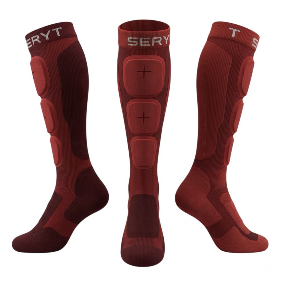 Seryt Shelter Protective socks – Dark Red