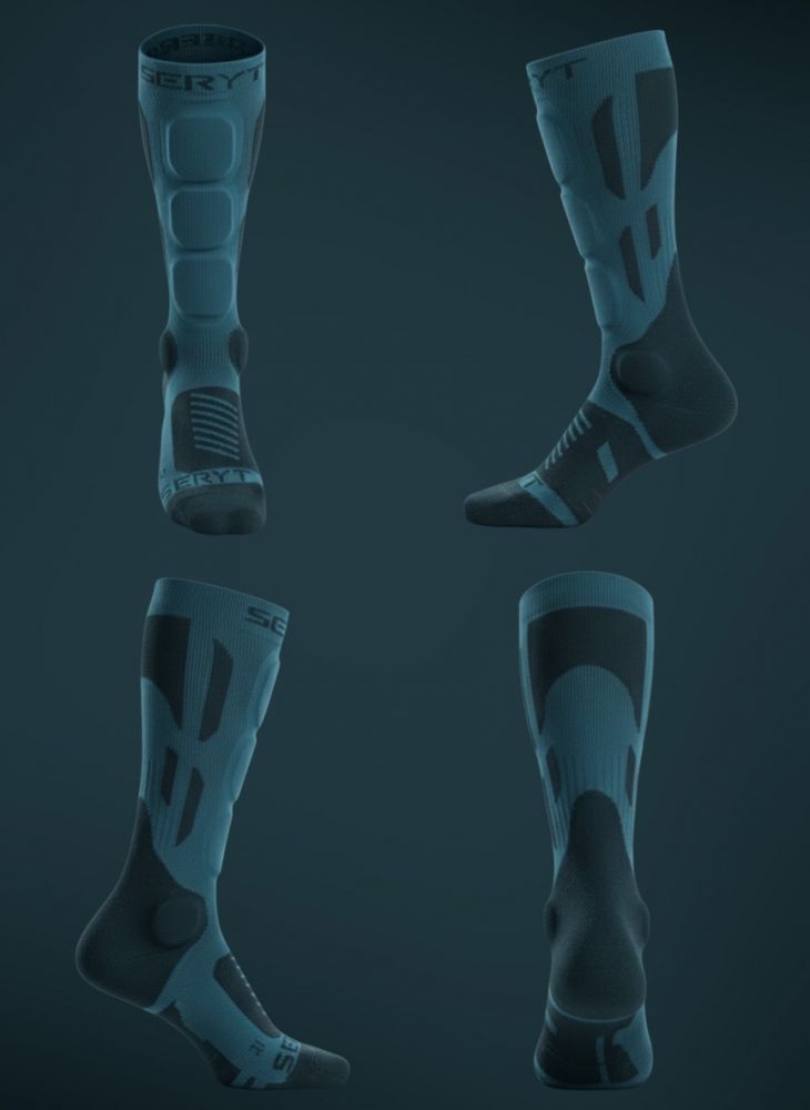 Seryt Shelter Protective socks – Petrol Blue