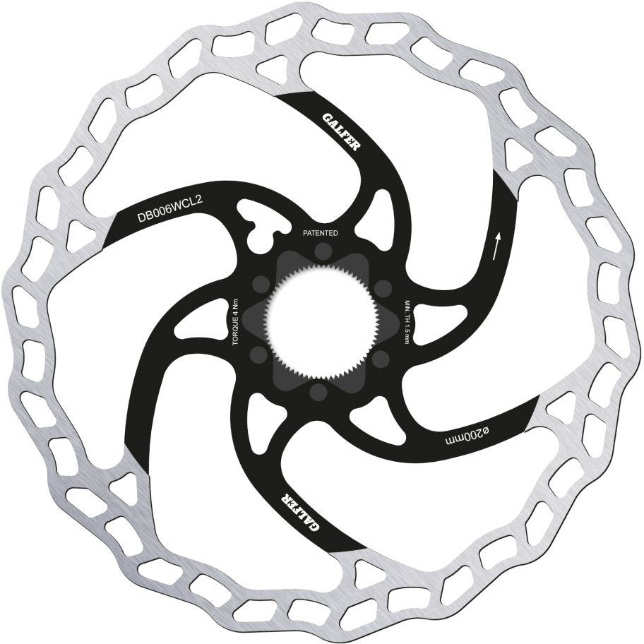 Galfer Disc Wave Brake Disc - Centerlock 200mmx2mm