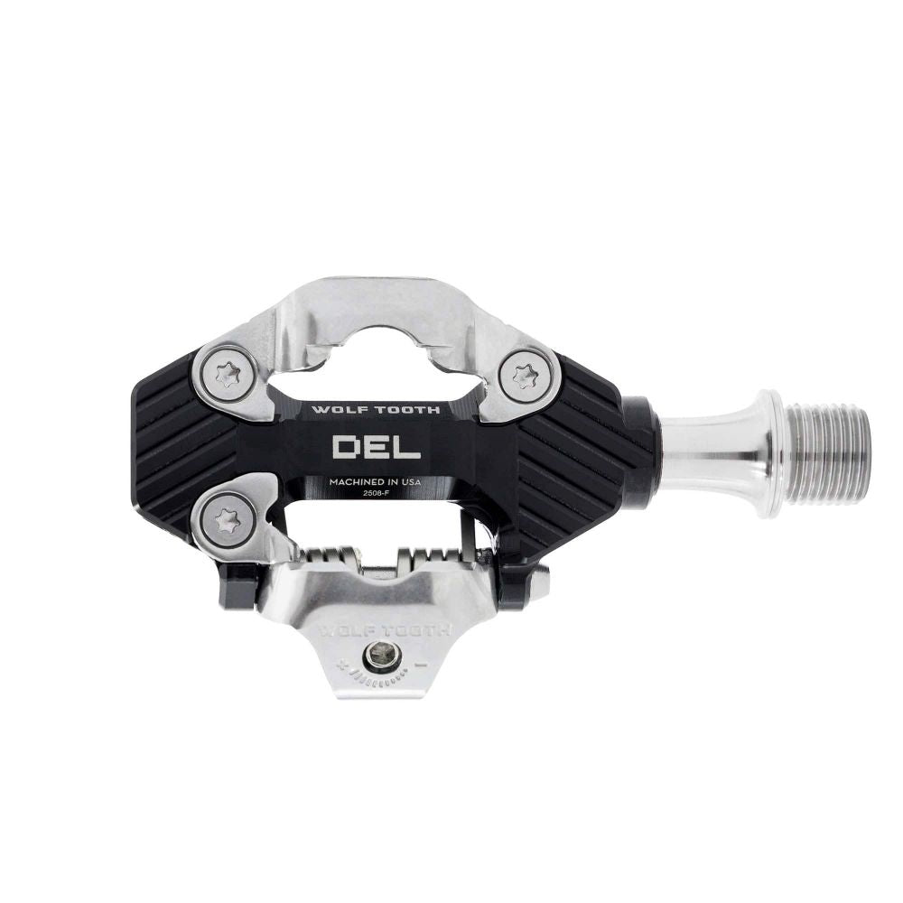 Wolf Tooth DEL Gravel Race SPD-polkimet – Black Musta