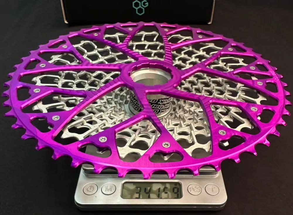 Garbaruk GEN2.0 SRAM Eagle Transmission 10-52T 12s takapakka XD-vapaarattaalle puntarilla