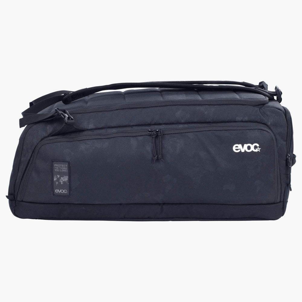 EVOC Gear Bag 55 vettä ja likaa hylkivillä väliseinillä