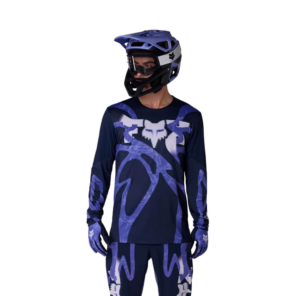 FOX Flexair LS Jersey Diffuse SE, image 5 – Blueberry