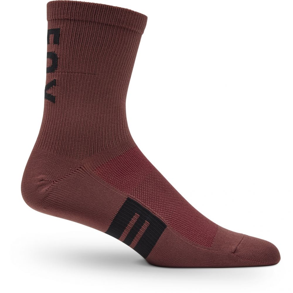 FOX 6" FLEXAIR MERINO SOCKS – Rust