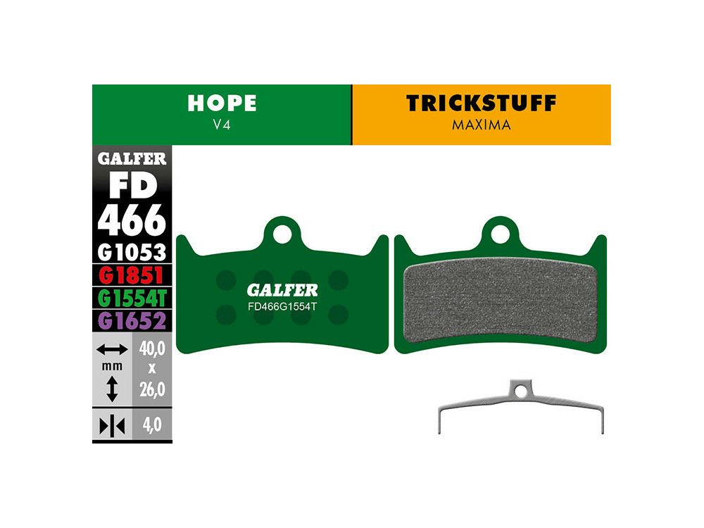 Galfer G1554T Pro puolimetalliset jarrupalat