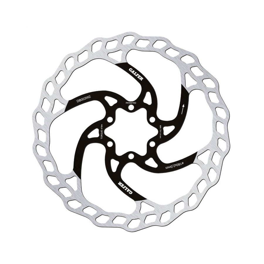 Galfer Wave Brake Disc - 6-Bolt 180mm / 2mm