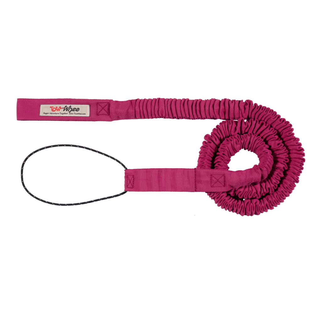 TowWhee flexible tow rope for towing bicycles